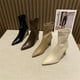 thumbnail image 2 of Zapatos de vestir de tacón alto de otoño, botines desnudos con punta estrecha, botines de moda de tacón fino, zapatos de tacón Retro para mujer, Botas, blanco, negro, marrón35 Gao Jinjia LED, 2 of 2