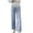 Light Blue, variant on Lolmot Over Belly Maternity Jeans for Women Wide Leg Relaxed Fit Pregnancy Comfy Stretch Denim Work Pants