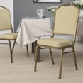 thumbnail image 2 of Flash Furniture Hercules Series Adult Size Crown Back Stacking Banquet Chairs, Beige, 2 of 14