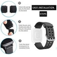 thumbnail image 4 of Correas De Repuesto De Silicona, Pulsera Ajustable Suave Compatible Con Reloj Inteligente Id205 Id205L Id205S Monstrate EL017500-02, 4 of 5