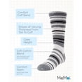 thumbnail image 3 of MeMoi Rings and Rungs Cotton Blend Striped Socks - Boys - Male, 9-11, Charcoal, 3 of 7