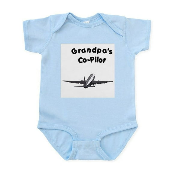 CafePress - Grandpa's Copilot Infant Bodysuit - Baby Light Bodysuit, Size Newborn - 24 Months