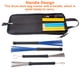thumbnail image 5 of Wosthever Bolsa para baquetas de tela Oxford, accesorios de percusión, asas para monedero de mano, bolsa para baquetas de diseño, contenedor de Accesorios para instrumentos musicales, 5 of 6