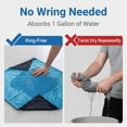 thumbnail image 3 of 2-Pack Car Drying Towels, 1200 GSM Ultra Absorbent Microfiber Towels, 35" x 24" Double Twist Pile Cloth, Edgeless & Scratch-Free for Cars, Trucks, and SUVs, Grey/Blue, 3 of 10