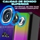 thumbnail image 3 of Bocinas Para Pc, Laptop Y Portatiles Con Conexión Usb Y Jack 3.5mm Sonido Estéreo 2.0  Diseño Compacto Y Luces Led Rgb, 10w, con control de volumen Altavoz multimedia Color Negro, 3 of 6