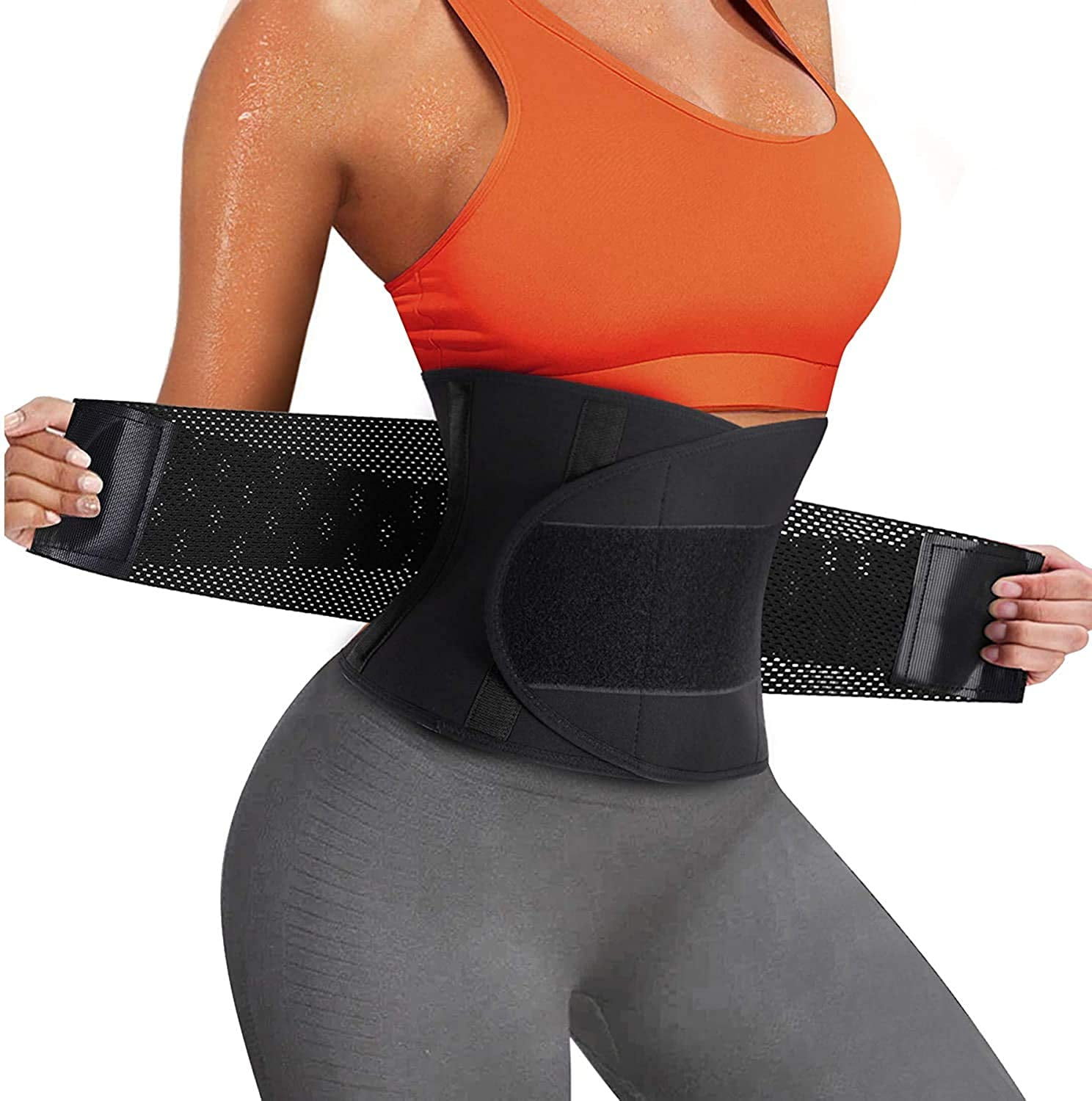Sweat Sauna Waist Trainer Cincher Women Slimming Neoprene Body Shaper Belt Fajas 