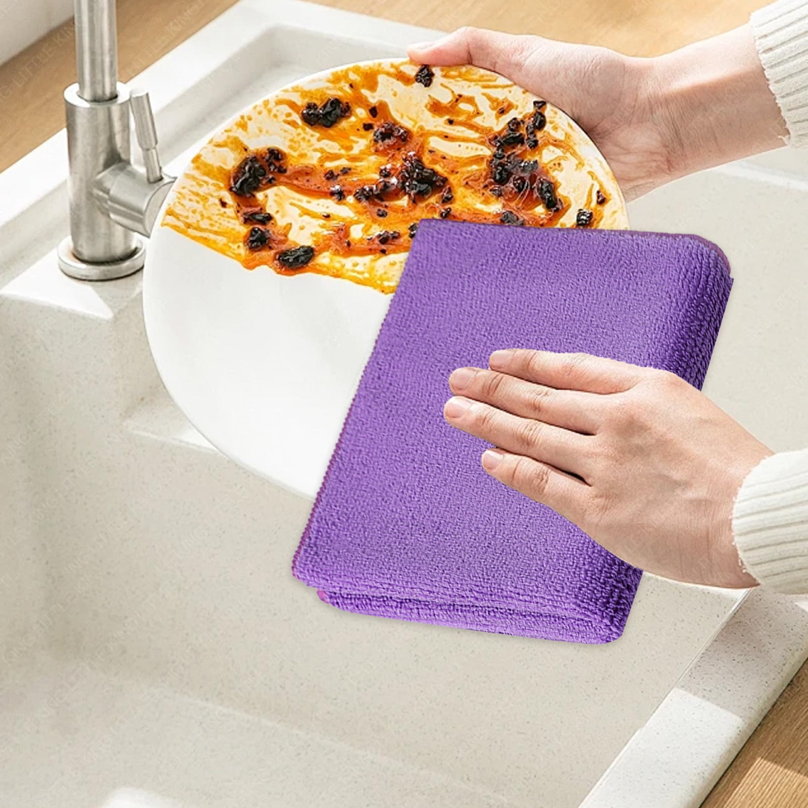 GOYDSY Thickened Rags for Kitchen and Car Cleaning, Absorbent Dishcloths for Wiping Tables, Countertops, and Surfaces, High Quality Multipurpose Cleaning Towels Clearance Sales Today Deals Prime
