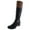Black/Barrel, variant on Style & Co. Womens Venesa Faux Leather Knee-High Riding Boots