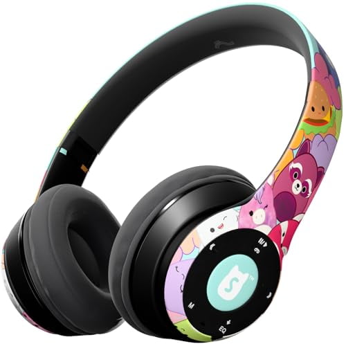 iJoy Squishmallows - Auriculares supraaurales con Bluetooth, inalámbricos y plegables, regalos de Squishmallows para niñas, niños, mujeres, hombres y todos los fans de Squish Squad