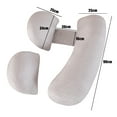 thumbnail image 2 of Eurhowing Large Body Pillow, Breathable Full Body Pillow for Side Sleeper, Soft Long Bed Pillow for Adults, 34"×36", Khaki, 2 of 6