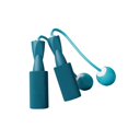 thumbnail image 2 of Dalazy Cordless Jumping Rope Gym Exercise Fitness Weighted Jump Rope for Kids Ball dia.3.2cm Blue, 2 of 9