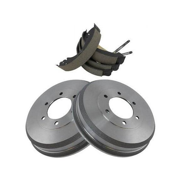 Rear Brake Drum and Brake Shoe Kit - Compatible with 2004 - 2008 GMC Canyon 2005 2006 2007
