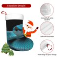 thumbnail image 5 of Yiaed Blue Viper Snake1 Print Christmas Stockings, Christmas Stockings Hanging Ornaments, Christmas Stockings for Family Christmas Holiday Decorations, 5 of 7