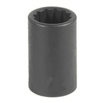 Grey Pneumatic 3/8" Drive x 1" 12 Point Standard Socket