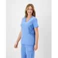 thumbnail image 3 of Hanes Comfort Fit Scrubs Women's Scrub Top Ceil Blue M, 3 of 10