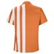 thumbnail image 4 of Playera Elvqul para Hombre a Rayas Naranja Con Bolsillos con Solapa Manga Corta Casuales Botones, 4 of 4