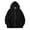 Black, variant on njshnmn Heavyweight Full Zip Hooded Sweatshirt with Thermal Lining Zipper Hoodies for Men Big and Tall