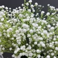 thumbnail image 2 of 1 Pcs Artificial Babys Breath Flowers, Artificial Baby Breath Flower Pick,24.8 Inch Plastic Faux Gypsophila Long Stems,Faux Baby Breath Flowers,Realistic Flower For Wedding Home Diy Decoration,White, 2 of 8