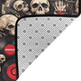 thumbnail image 4 of rock record Skull Shaggy Area Rug, Rugs for Living Room Bedroom Non Slip Door Mat Indoor Carpet Machine Washable Nursery Home Decor Floor Mats for Entryway 60x39in-#, 4 of 5