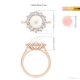 thumbnail image 4 of ANGARA Princess Diana Inspired Freshwater Cultured Pearl Ring in 14K Rose Gold for Women | June Birthstone, Birthday, Anniversary, Jewelry Gift for Women | Pearl Ring, 4 of 8