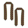 thumbnail image 2 of Zufioo Rainbow Colorful Maple Leaves Print Graduation Shawl Ribbon, Graduation Ribbon for Male and Female Graduates-Flattened, 2 of 7