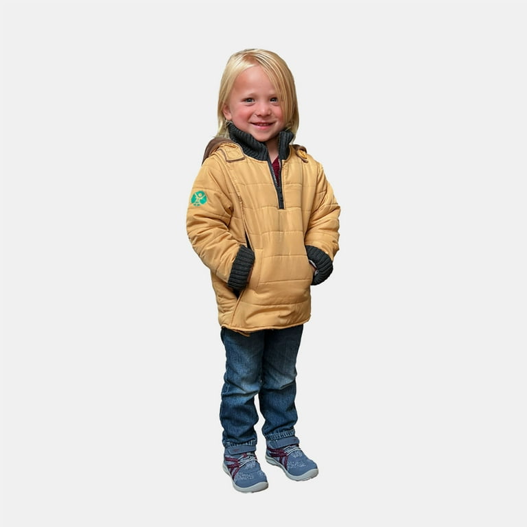 Buckle Me Baby Coat - Safer Car Seat Coat Unisex Winter Jacket with Hood -  Love You S'most Collard Toastiest - Size 12 Months - As Seen On Shark Tank