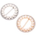 thumbnail image 2 of Miangastore 2Pcs T-Shirt Clips Personalized Scarf Clip Rings Tee Shirt Buckles Decoration, 2 of 8