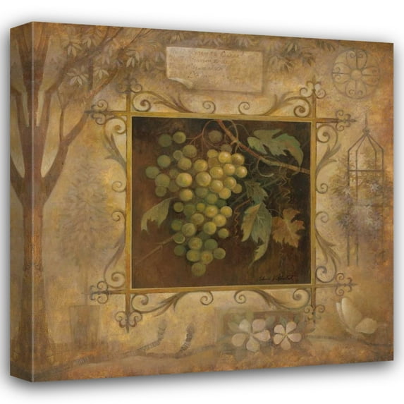 Elaine Vollherbst-Lane 20x20 Gallery Wrapped Canvas Wall Art Titled - Uva Bella Verde