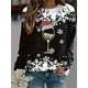 thumbnail image 1 of Sudadera de manga larga con cuello redondo para mujer, Jersey informal de moda con estampado, talla grande, serie navideña, otoño e invierno, 2024, 1 of 4