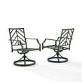thumbnail image 5 of Crosley Furniture Otto 2-Piece Swivel Outdoor Chair Set, Dining Patio Chairs for Deck, Backyard, 5 of 9