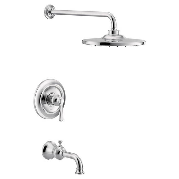 Moen UTS344303 One Handle Single Function Bathtub & Shower Faucet in Chrome (Trim Only)