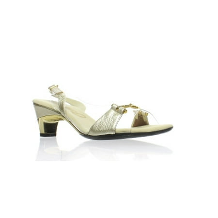 Onex Womens Sweet Platinum Open Toe Heels Size 6