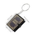 thumbnail image 3 of KAKOWELY 10 llaveros de metal con colgante de Biblia, llaveros con colgante de libro en miniatura, regalos religiosos, 3 of 4