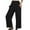 Black, variant on Pxiakgy pants for women Womens Casual Solid Pants Elastic Waist Comfy Trousers With Pockets women's pants Black L