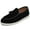 Black, variant on Men's Casual Loafers Slip On Leather Shoes Comfortable Lightweight Driving Shoes Male Moccasins Classic Penny Loafer Flats Boat Shoes Outdoor Walking Shoes