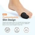 thumbnail image 3 of ZenToes 6 Pack Gel Toe Cap and Toe Gel Protector - Cushions and Protects Big Toes (Large, Black), 3 of 9