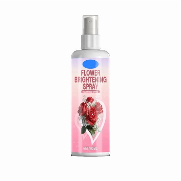 Floral Brightening Spray 100ml for Fresh and Dried Flowers, Extended Freshness Flower Preserver with Petal Shine and Color Lock for Bouquets