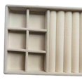 thumbnail image 1 of Stackable Jewelry Tray Multipurpose Portable Multi Tray Holder Purpose Jewelry Velvet for Rings Earring Bangle, 1 of 8