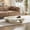 White, variant on Free Form Coffee Table with Cloud Shape Design, Modern Fiberglass Center Table with Open Base for Living Room Office, 39.37 x 39.37 x 11.81in, White