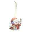 thumbnail image 3 of Adorno colgante navideño de Papá Noel Macarena acrílico para decoración de Navidad, 3 of 8