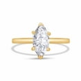 thumbnail image 2 of AFFY 0.90CT 10X5MM Marquise Moissanite Diamond Solitaire Ring for Women 14K Yellow Gold over Silver-10.5, 2 of 6