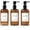 Brown-21oz, variant on Shampoo and Conditioner Dispenser, 21oz 3-Pack Refillable Pump Bottles, Shampoo Container, Empty Pump Bottle, Bathroom Shower Dispenser(21oz-White&Gold)