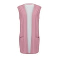 thumbnail image 5 of Uqiangy Sleeveless Cardigans For Women Sleeveless Cardigan Womens Long Vest Long Cardigans For Women Sleeveless Cardigans For Women Vest For Women Womens Vests Lightweight Summer Rose Gold M, 5 of 7
