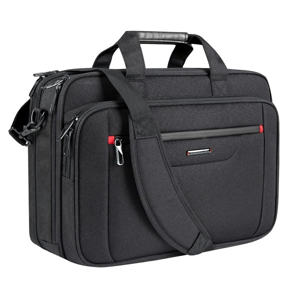 VANKEAN Sac pour Ordinateur Portable Étui pour Ordinateur Portable de Qualité Supérieure Mallette d'Affaires Convient aux Ordinateurs Portables jusqu'à 17,3 Pouces Sac Messager Extensible Hydrofuge à Bandoulière pour Hommes/femmes Sac pour Ordinateur pour Voyage/affaires