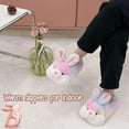 thumbnail image 5 of Classic Bunny Slippers for Women Funny Animal Slippers for Girls Cute Plush Rabbit Slippers Easter Gifts, 5 of 14