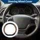 thumbnail image 2 of Cubierta de volante de cuero artificial PU Unique Bargains, protector de volante de coche de 14.96" en negro y marrón claro, patrón de fibra de carbono, 1 pieza, 2 of 6