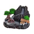 thumbnail image 1 of Porta incienso con forma de cascada de paisaje, adorno aromático con forma de rocalla, quemador de incienso con reflujo de río de montaña para escrito, 1 of 7