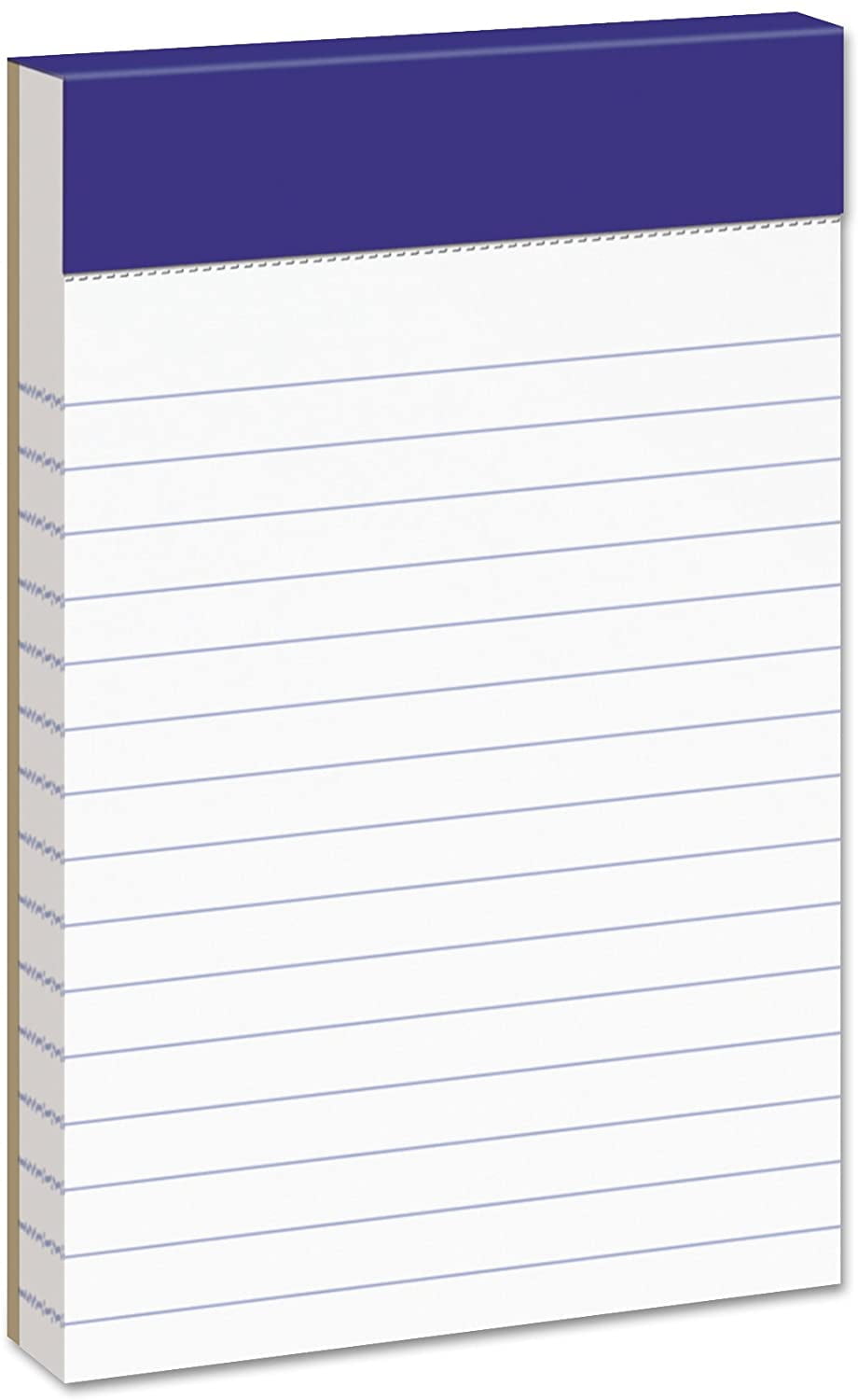 Ampad Mini Notepad, Narrow Ruled, 50 Sheets, White, 3" x 5", 12 per