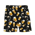 thumbnail image 6 of Ndbuld Men's Board Short Beach Sho Men's Gradient Printing Hawaiian Special Oktoberfest Print Beach Casual Trouser Shorts Pants Deal for Days Holiday Decor,Black,3XL, 6 of 9