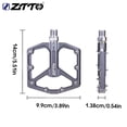 thumbnail image 4 of ZTTO JT07 1 par de 1 par de bicicleta Pedal de acero Axis 32 Picos de color sólido Pedales de bicicleta Ciclo de ciclismo al aire libre Accesorios Accesorios de plata gris Eigraketly OD002855-04B, 4 of 7